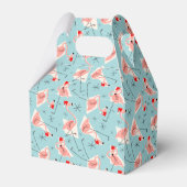 Flamingo Santas Blue Multi gable Geschenkschachtel (Vorderseite)