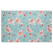 Flamingo Santas Blue Multi große Muster Gewebe Stoff (Fat Quarter (45,7 x 55,9 cm))