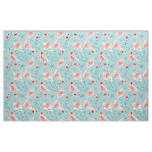 Flamingo Santas Blue Multi große Muster Gewebe Stoff (Yard (91,4 cm))
