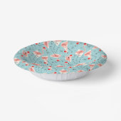Flamingo Santas Blue Multi Pappteller (Gewinkelt)