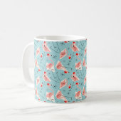 Flamingo Santas Blue Multi Tasse (Vorderseite Links)