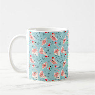 Flamingo Santas Blue Multi Tasse