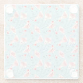 Flamingo Santas Blue Multi Untersetzer (Rückseite)