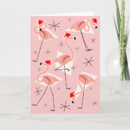 Flamingo Santas Pink Frohe Weihnachten