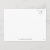 Flamingo Santas Pink Happy Holidays Postkarte (Rückseite)