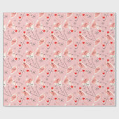 Flamingo Santas Pink Multi-Packpapier Geschenkpapier (Flach)