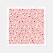 Flamingo Santas Pink Multi Paper Serviette (Vorderseite)