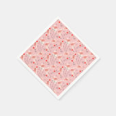 Flamingo Santas Pink Multi Paper Serviette (Ecke)