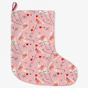 Flamingo Santas Pink Multi Strumpf Großer Weihnachtsstrumpf