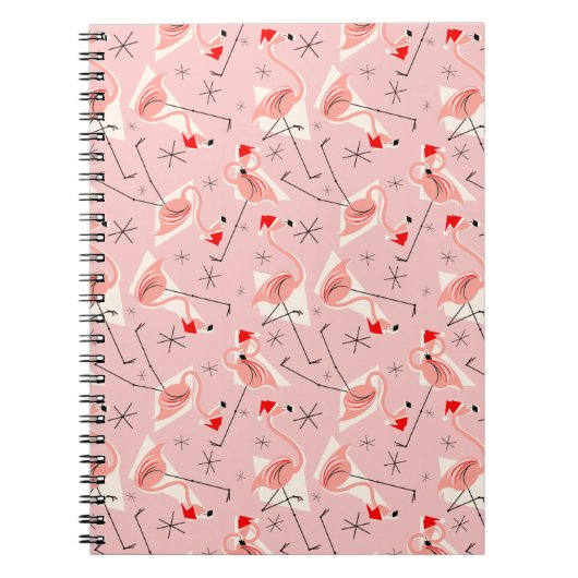 Flamingo Santas Pink Multinotebook Notizblock (Vorderseite)