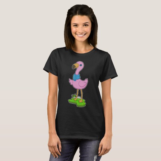 Flamingo Scarf T-Shirt (Vorne ganz)