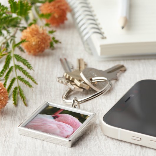 Flamingo Schlüsselanhänger (Seite)