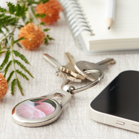 Flamingo Schlüsselanhänger (Seite)