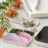 Flamingo Schlüsselanhänger (Vorderseite rechts)