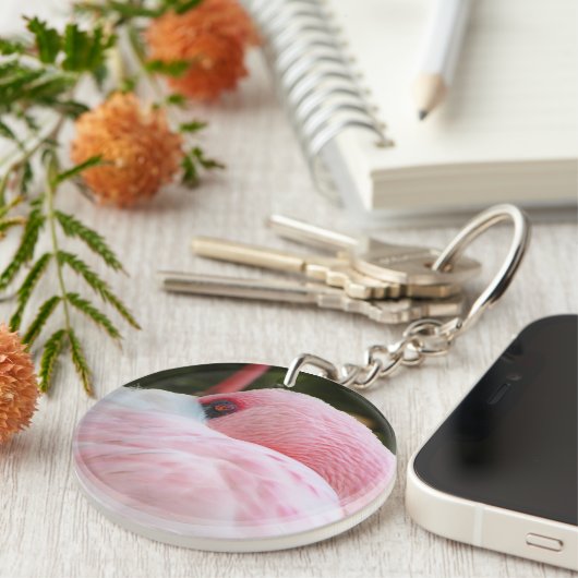 Flamingo Schlüsselanhänger (Vorderseite rechts)