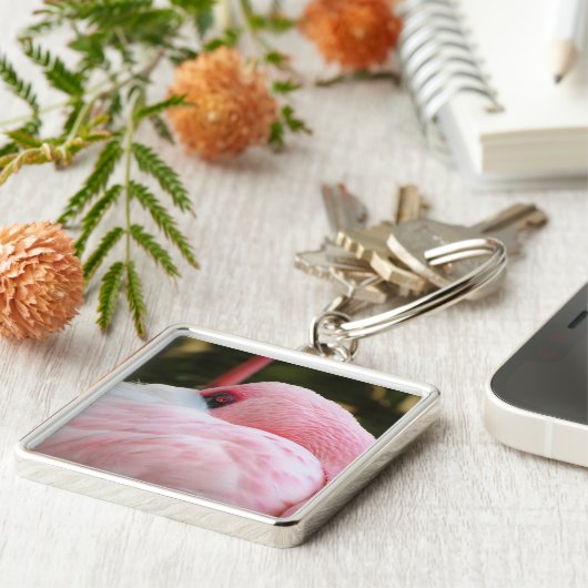 Flamingo Schlüsselanhänger (Seite)