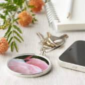 Flamingo Schlüsselanhänger (Seite)