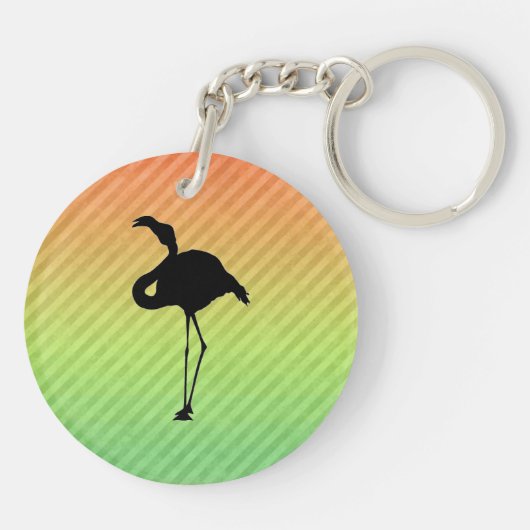 Flamingo Schlüsselanhänger (Rückseite)