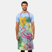 Flamingo Schürze (Getragen)