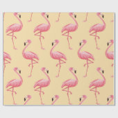 Flamingo seamless pattern background. Pink flaming Geschenkpapier (Flach)