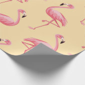 Flamingo seamless pattern background. Pink flaming Geschenkpapier (Ecke)