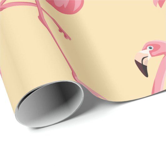 Flamingo seamless pattern background. Pink flaming Geschenkpapier (Rolleneckpunkt)