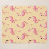 Flamingo seamless pattern background. Pink flaming Sherpadecke (Vorderseite (Horizontal))