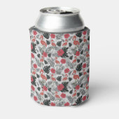 Flamingo seamless pattern with floral background dosenkühler (Kanne Rückseite)
