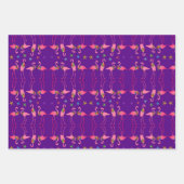 Flamingo Seas und Grüße Weihnachts Wrapping Pap Geschenkpapier Set (Vorderseite 2)