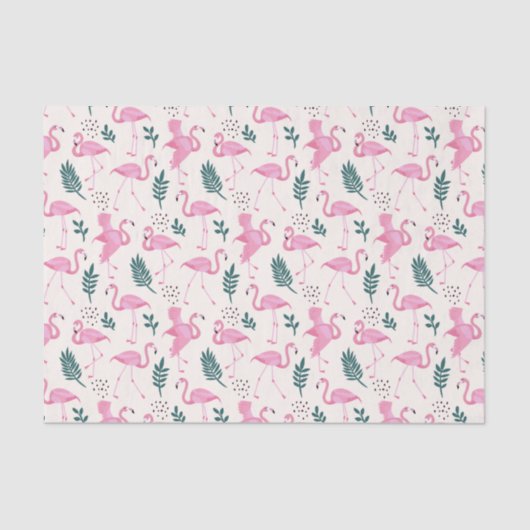 Flamingo Seidenpapier (Vorderseite)