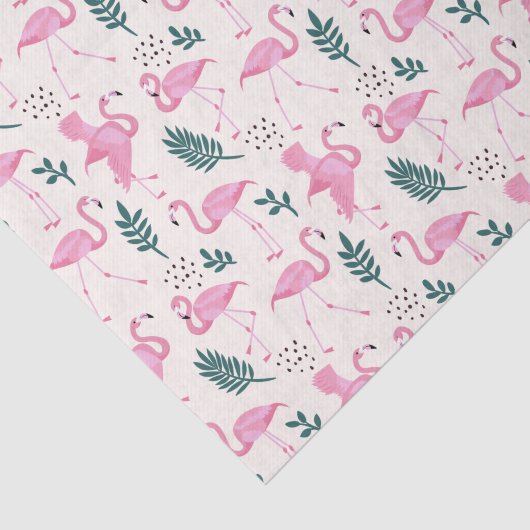 Flamingo Seidenpapier (Ausschnitt)