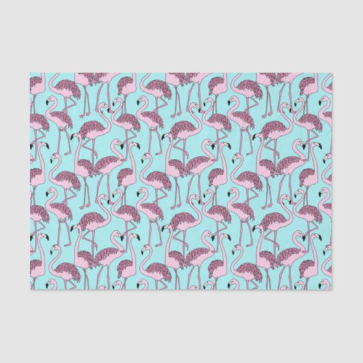 Flamingo Seidenpapier (Vorderseite)