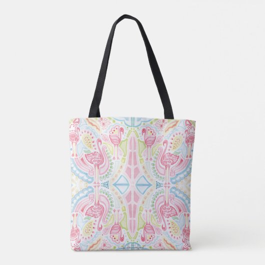 Flamingo Sensation Monogram Heather Französisch He Tasche (Rückseite)