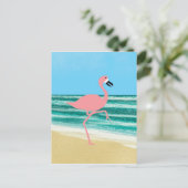 Flamingo Serie 1 Postkarte (Stehend Vorderseite)