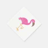 Flamingo Serviette (Ecke)
