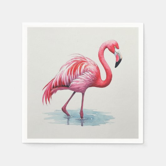 Flamingo Serviette (Vorderseite)