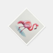 Flamingo Serviette (Ecke)