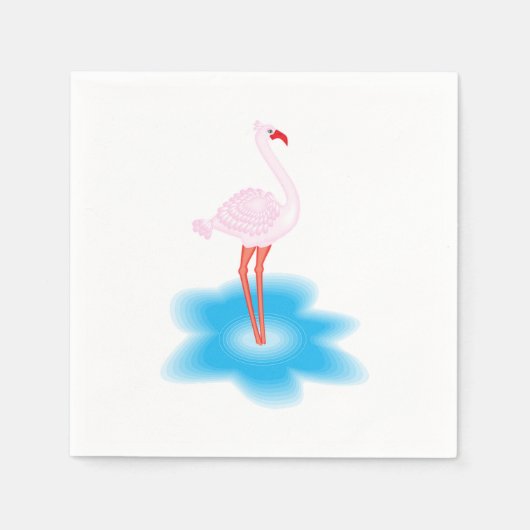 Flamingo Serviette (Vorderseite)