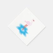 Flamingo Serviette (Ecke)