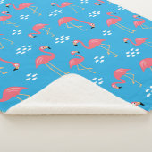 Flamingo Sherpa Blanket Sherpadecke (3/4)