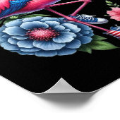 Flamingo Shoes Comma La Kamala Harris 2024 Poster (Ecke)