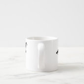 Flamingo-Silhouette Espressotasse (Rückseite)