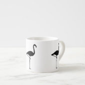 Flamingo-Silhouette Espressotasse (Vorderseite Rechts)