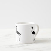 Flamingo-Silhouette Espressotasse (Vorderseite Rechts)