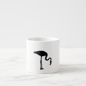 Flamingo-Silhouette Espressotasse (Vorderseite)
