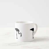 Flamingo-Silhouette Espressotasse (Vorderseite Rechts)