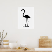 Flamingo Silhoutte Poster (Küche)