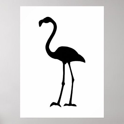 Flamingo Silhoutte Poster (Vorne)