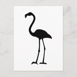 Flamingo Silhoutte Postkarte