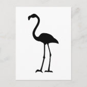 Flamingo Silhoutte Postkarte (Vorderseite)